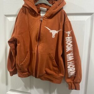 Texas Longhorns Boys Zip-Up Hoodie Size 8